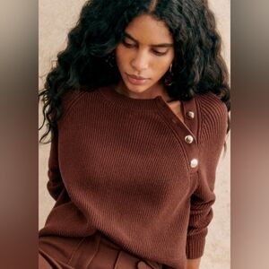 NWOT Sezane Gary Jumper in Caramel, Small